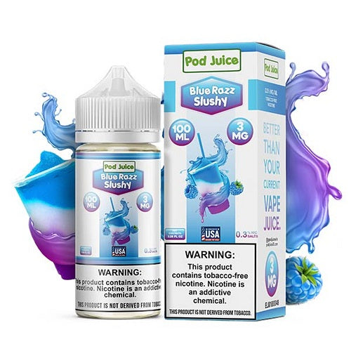 Pod Juice Blue Razz Slushy 100ML