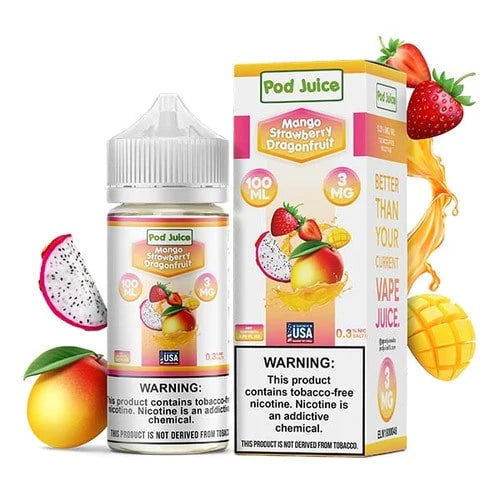 Pod Juice Mango Strawberry Dragonfruit 100ML