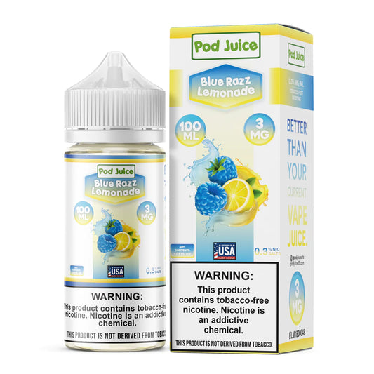 Pod Juice Blue Razz Lemonade 100ML